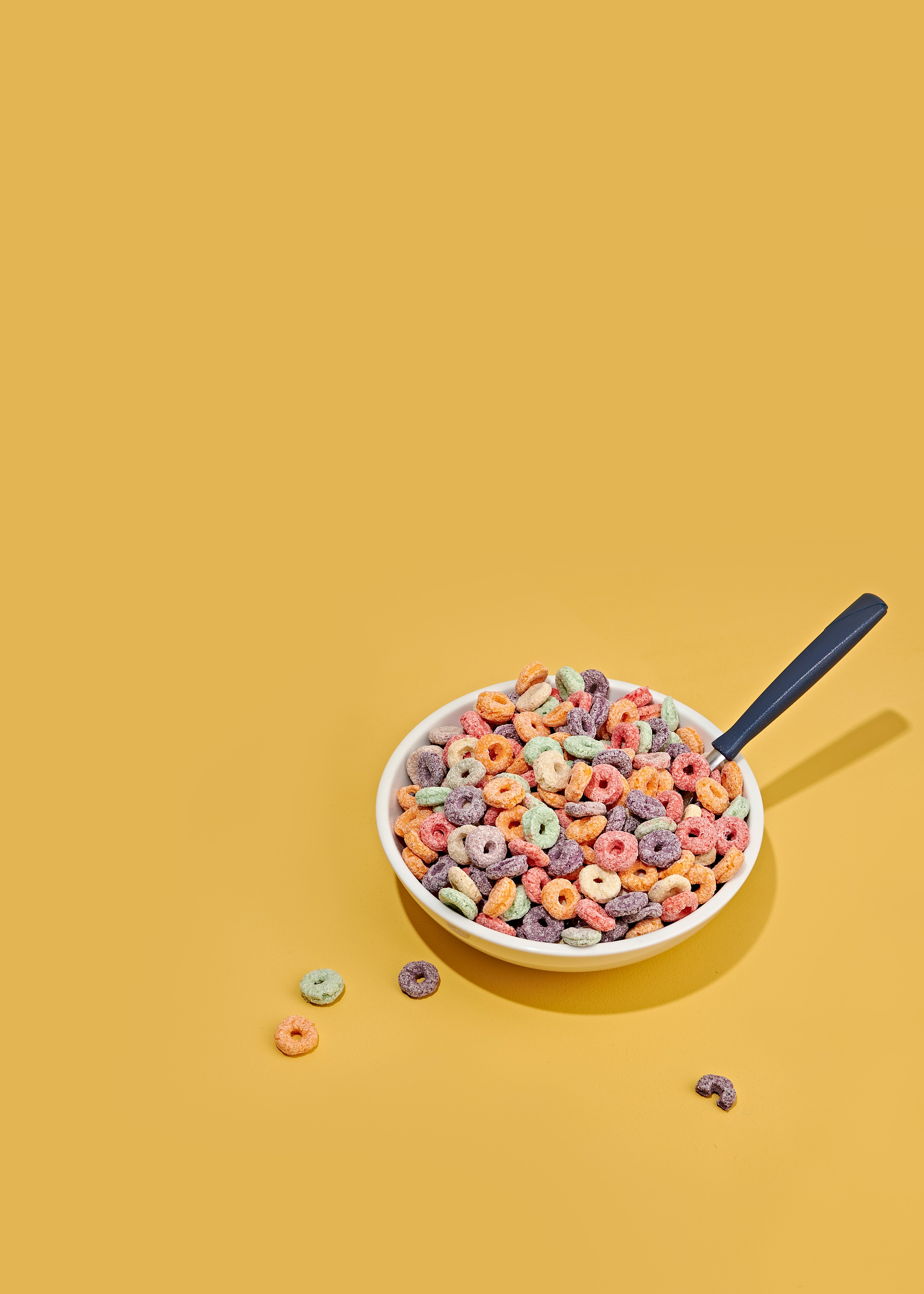 cereals with milk on bowl